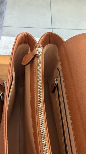 Sovereign - Structured Full-Grain Leather Handbag photo review