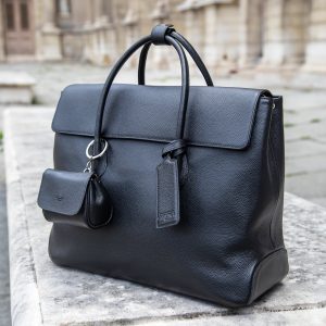 chancellor lifestyle black leather paris workbag