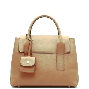 Sovereign luxury full-grain leather handbag dune - Cartling J. Paris