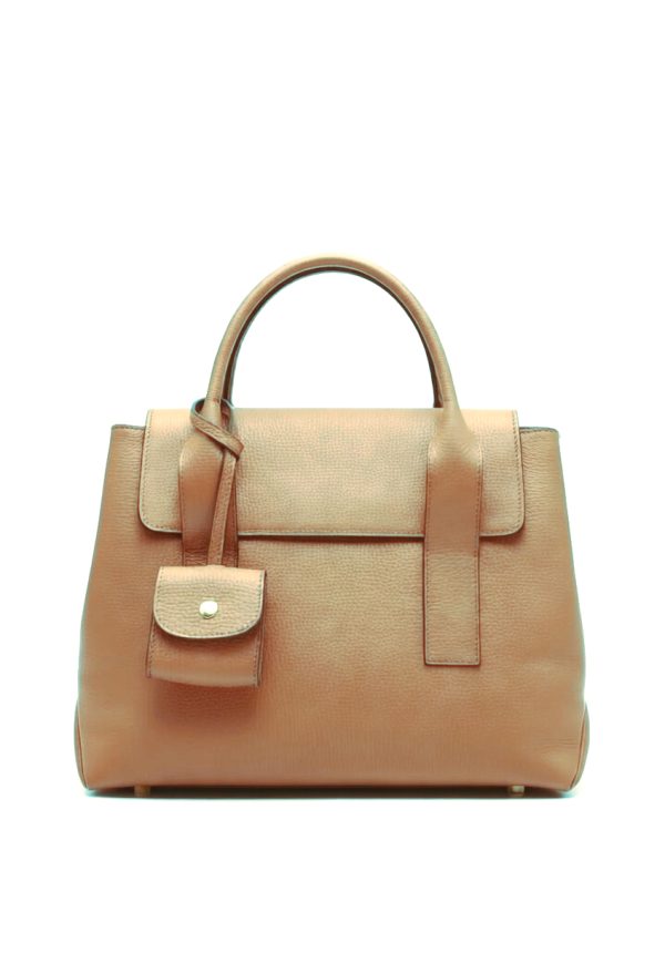 Sovereign luxury full-grain leather handbag dune - Cartling J. Paris