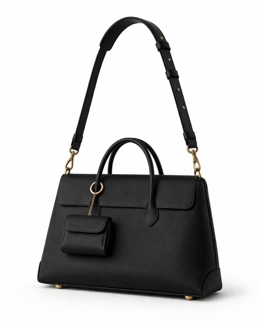 Sac de travail Chancellor en cuir pleine fleur de luxe, intemporel, par Cartling J.