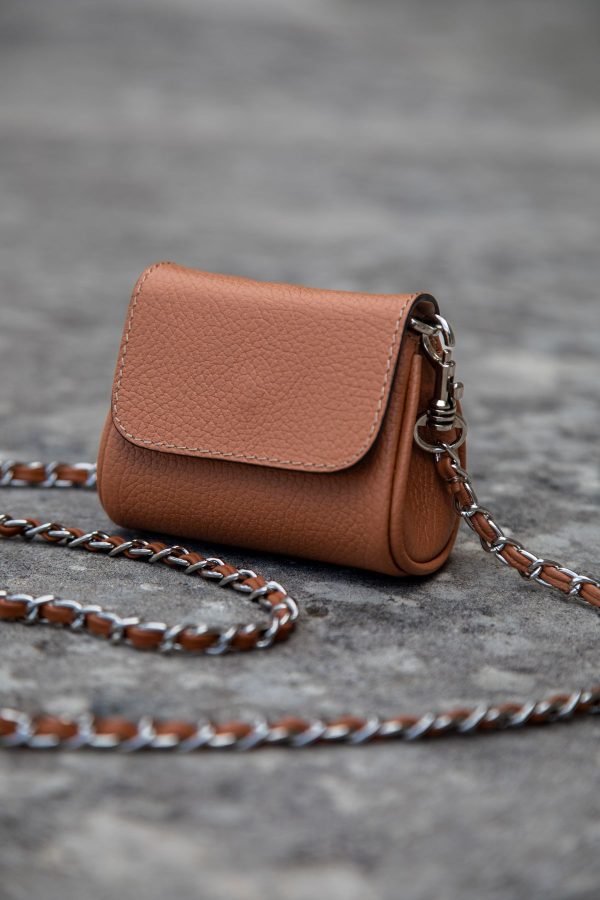 icon lifestyle fawn leather microbag